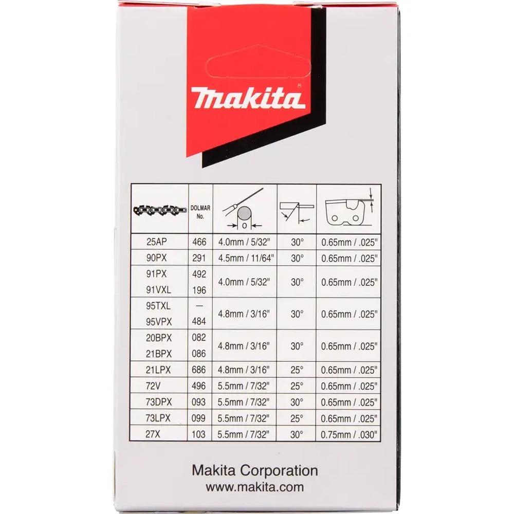 Цепь для художественной резки 25 см 25AP Makita 191G96-5