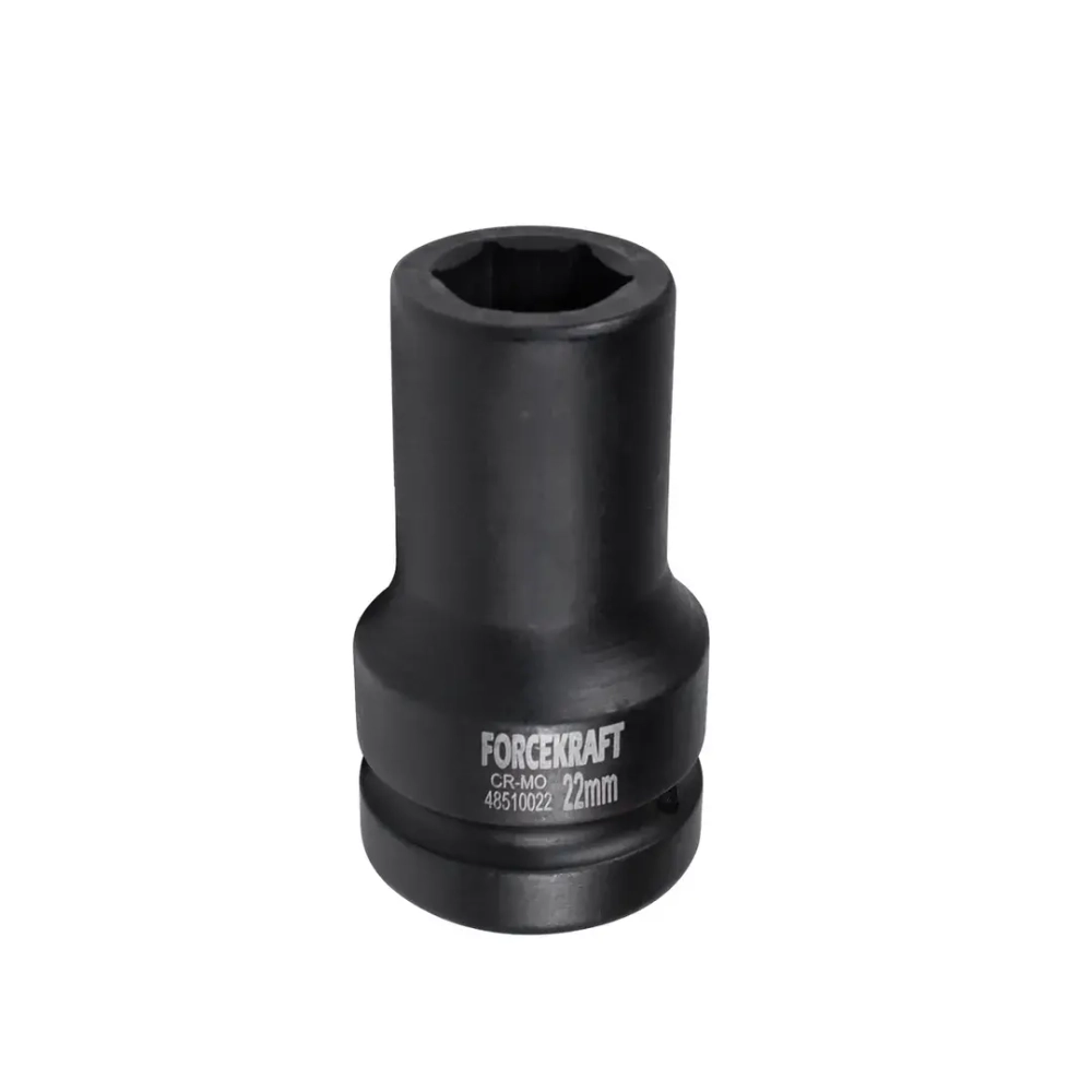 Головка ударная глубокая 1'', 22мм (6гр.) FORCEKRAFT FK-48510022