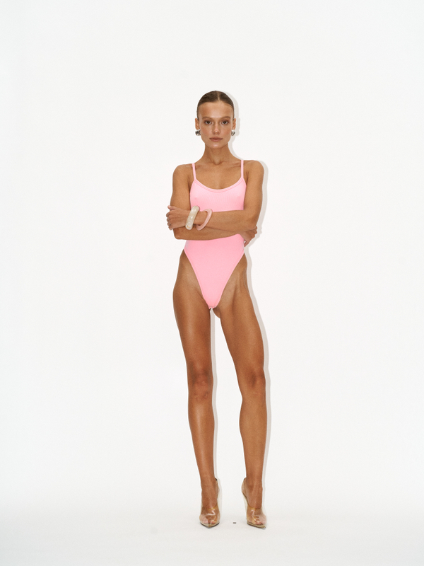 Боди в рубчик naoko pink