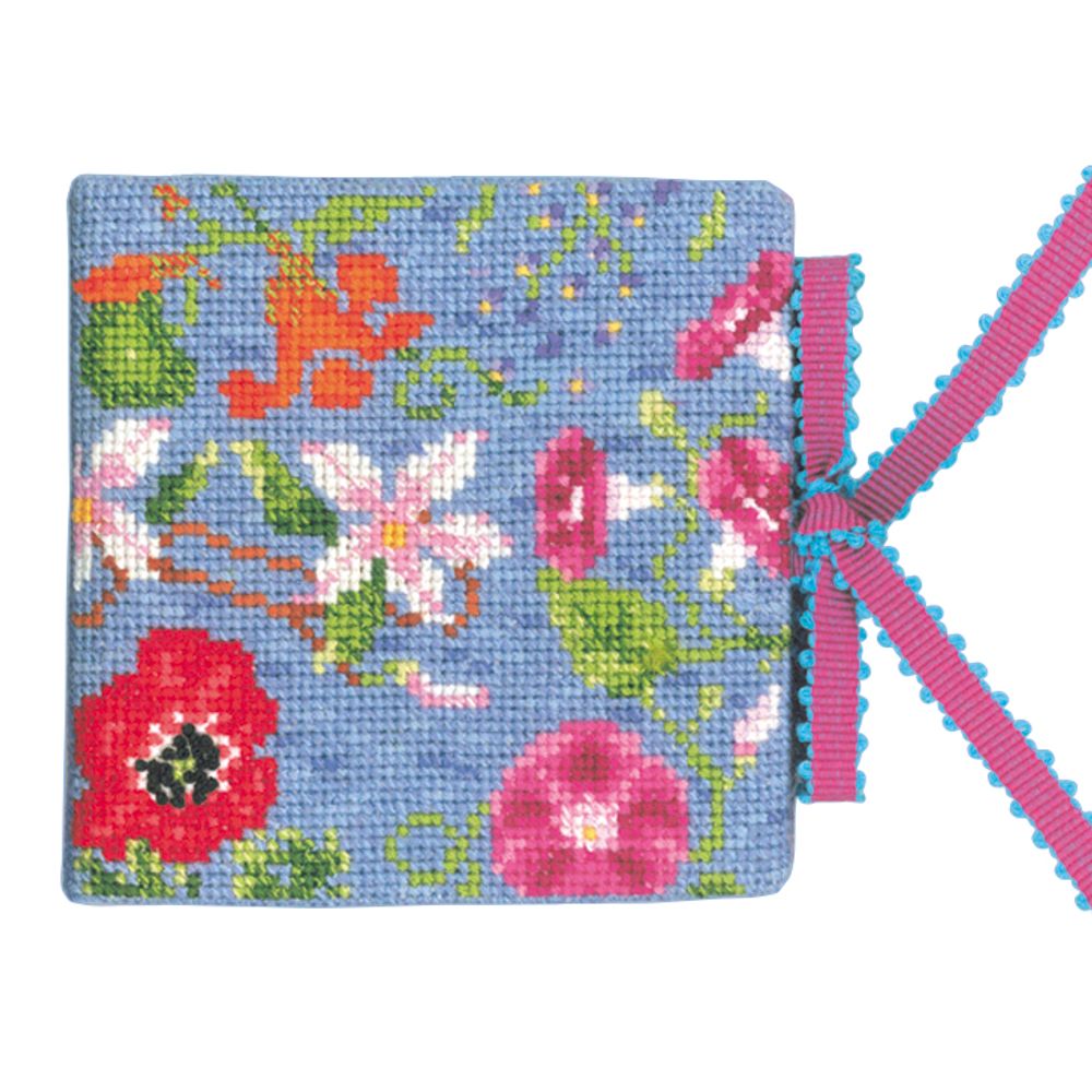Набор для вышивания нитками Le Bonheur des Dames чехла для игл Porte-Aiguilles Bleu, 8,5х8,5 см