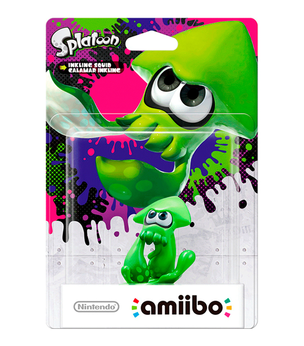 Фигурка Amiibo Inkling Squid Neon Green (Splatoon Collection)