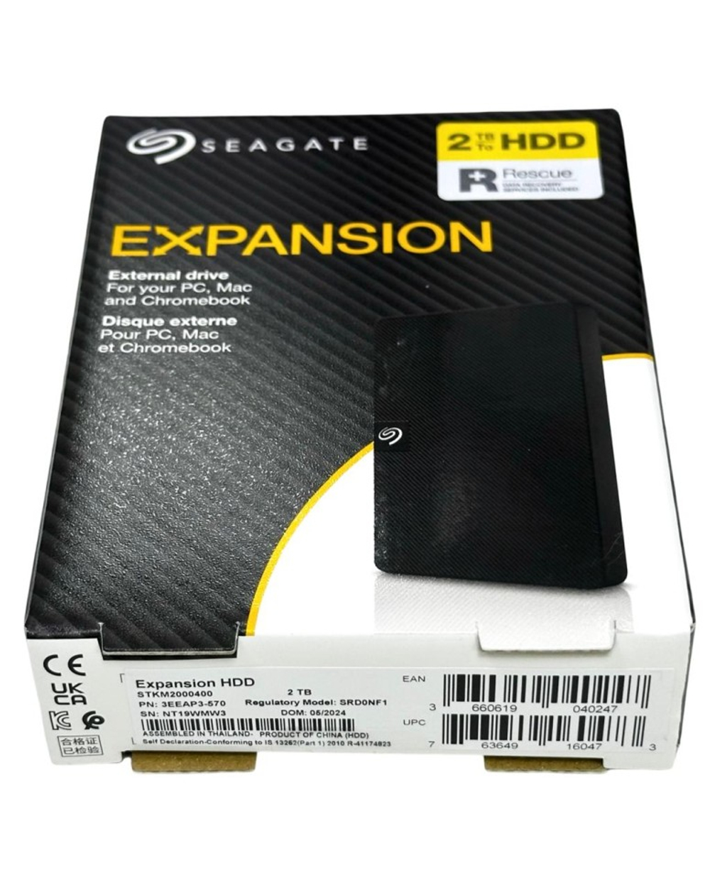 Внешний жесткий диск 2TB Seagate Expansion Portable (STKM2000400) черный