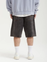 Шорты Октябрь Og Logo Baggy "Black Stone Washed"