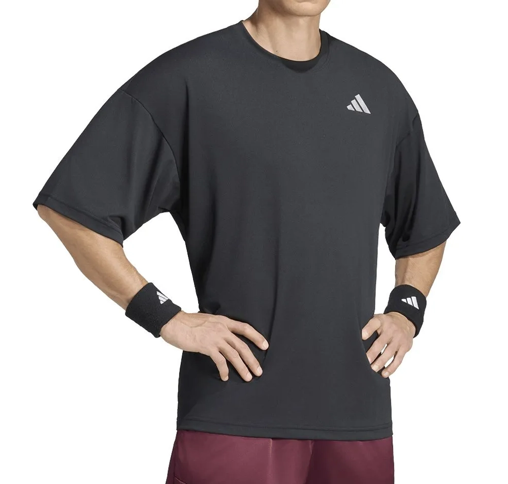 Теннисная футболка Adidas Oversized - black