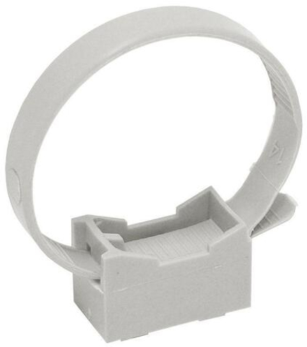Держатель хомутный для труб со стяжкой CFF1 d16-32 сер. IEK CTA10MP-CFF132-K41-100