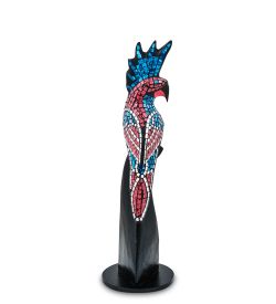 Decor and Gift 23-030-01 Н-р статуэток из трех «Какаду» дерево+стекл.мозаика (50,40,30 см)
