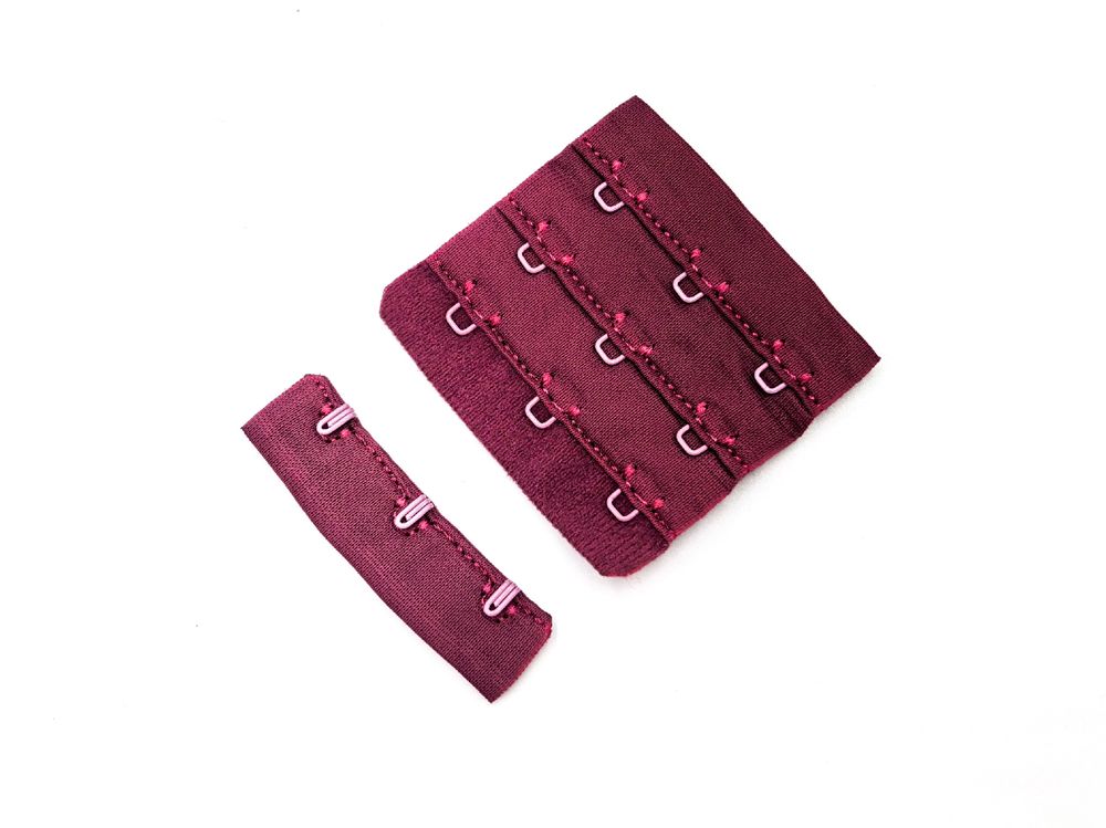 Застежки 3х3, вишня, 5,5см, Турция (Арт: Z3-1378), шт