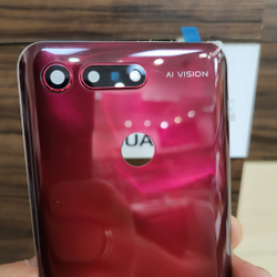 Крышка для Honor View 20 - задняя стеклянная панель "Хорошее качество" (красного цвета)