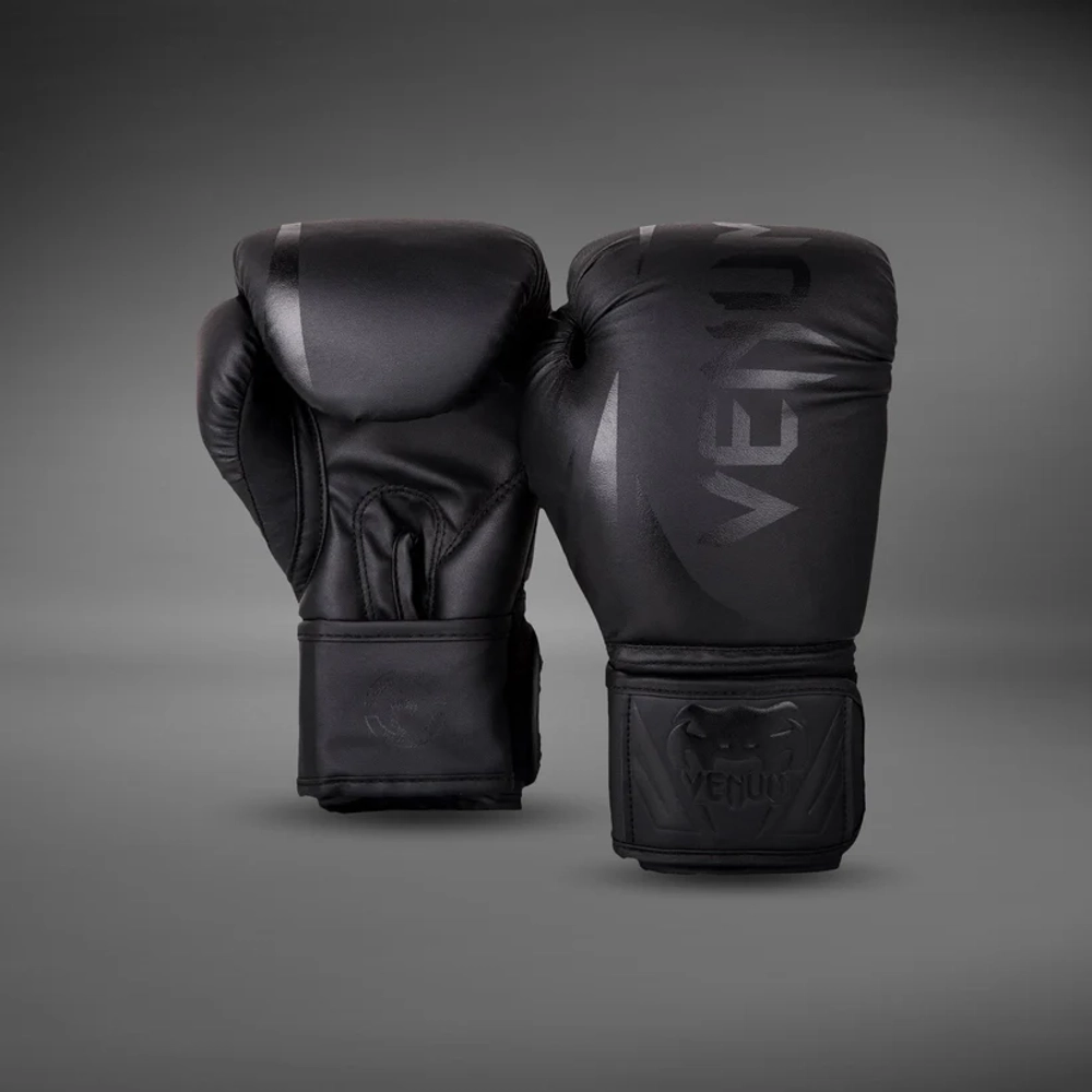 Детские боксерские перчатки Venum Challenger 2.0 Black/Black