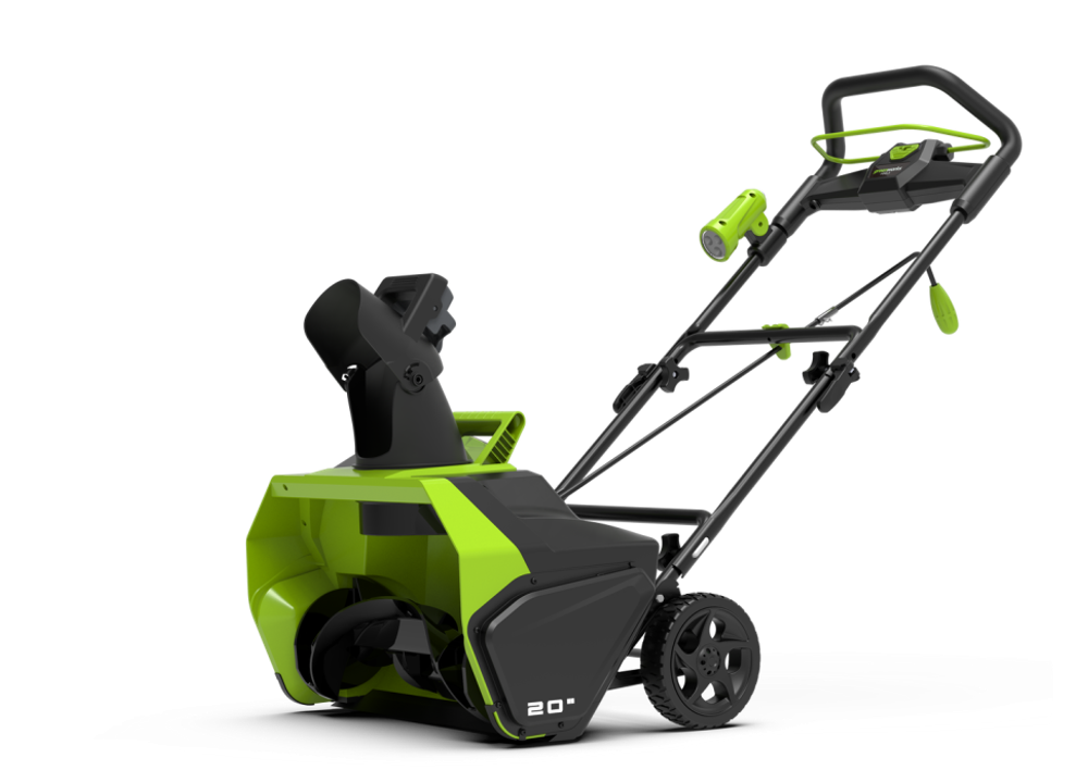 Снегоуборщик Greenworks 40V 51см 15,2кг с АКБ 4 А.ч и ЗУ аккумуляторный