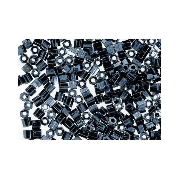 Бисер Toho 11/0 Hexagon 3 (2.2 мм), 25 г (5х5 г), 0081 т. серый