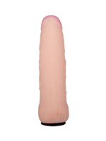 Черный пояс-трусики с двумя телесными насадками Soft-Dolli - 15,7 и 10 см. (Цвет: телесный с черным)