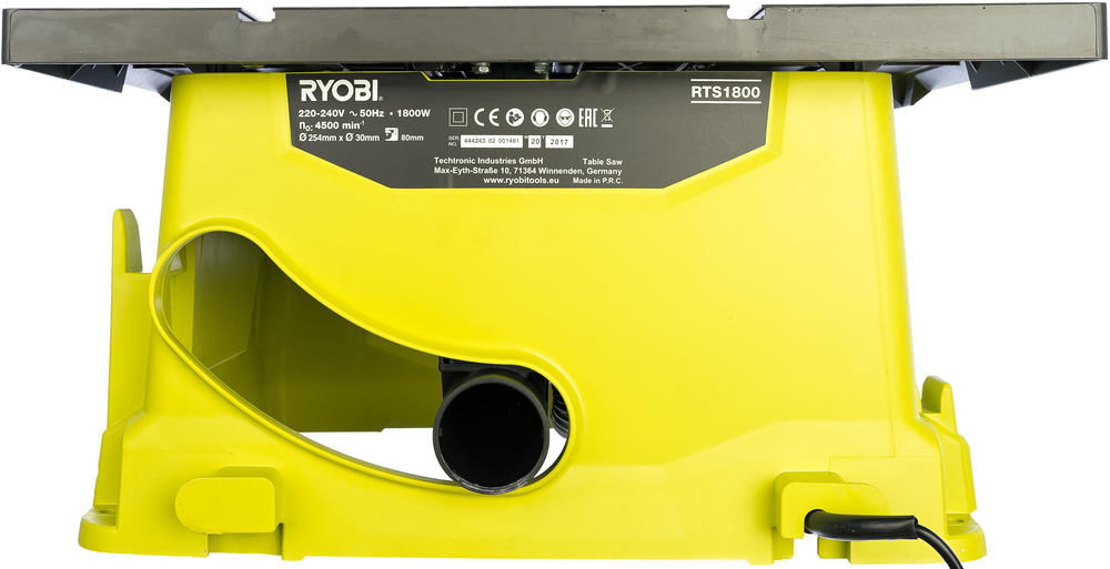 Распиловочный станок без станины Ryobi RTS1800-G 5133002021
