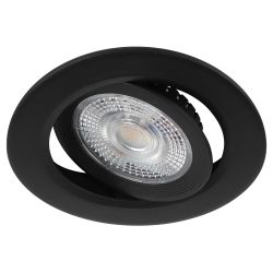 Светильник светодиодный встраиваемый ЭРА KL LED 25A-5 4K BK 5Вт 4000К круглый поворотный черный | Встраиваемые LED светильники