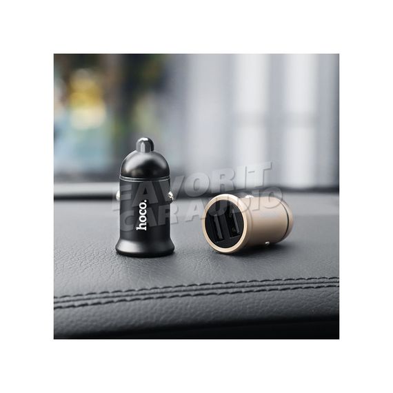 АЗУ 2USB HOCO Z30 Easy route, 3100mA чёрный