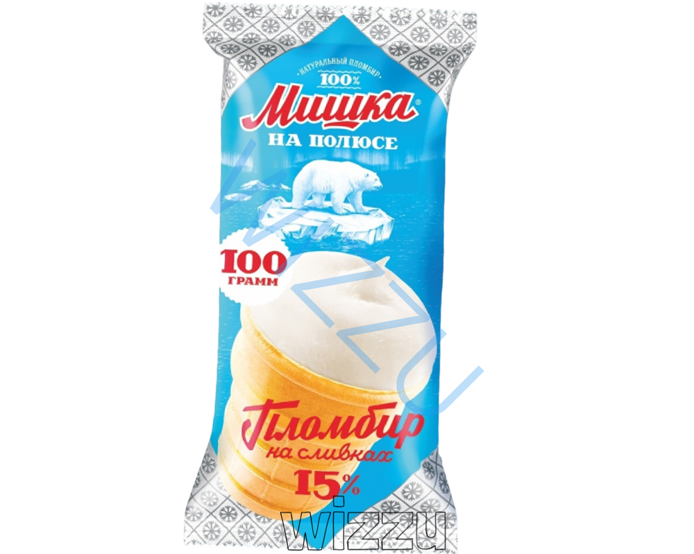 Мороженое Мишка на полюсе Ванильное ваф стак 100г