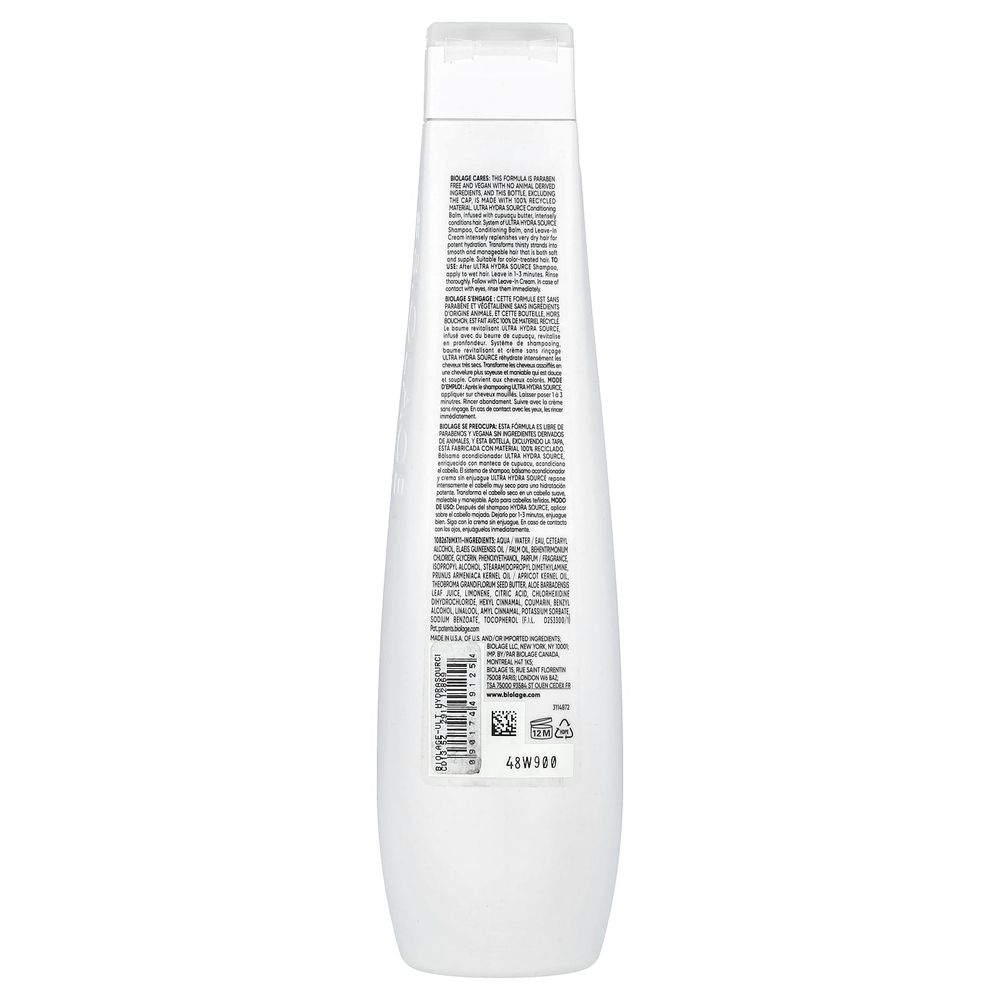 Biolage, Ultra Hydra Source, кондиционирующий бальзам для очень сухих волос, 400 мл (13,5 жидк. унц.)
