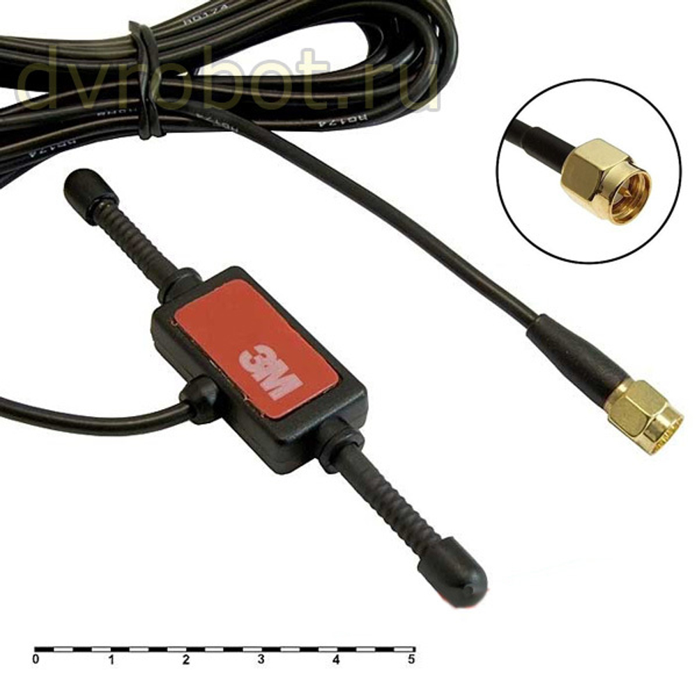 Антенна GSM/RG 174/JCYJ9018/SMA-P/3м