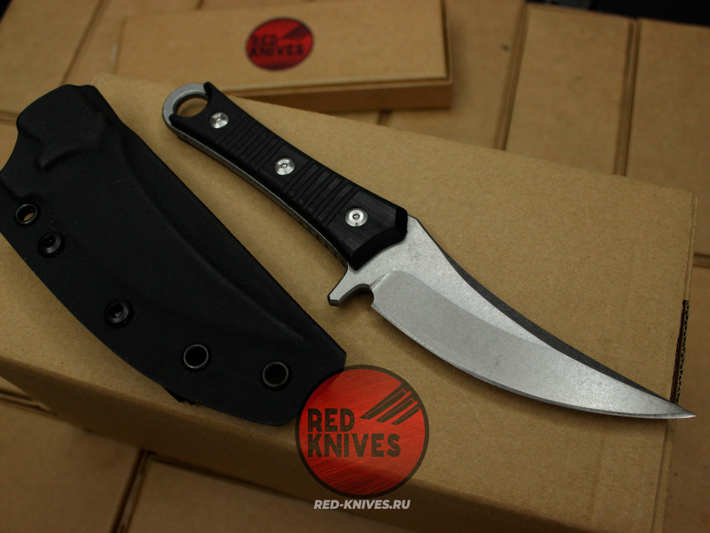 Нож Microtech Borka SBK Stonewashed - рукоять G10, ножны кайдекс