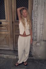 БРЮКИ В КЛЕТКУ С РЕГУЛИРУЕМЫМ НИЗОМ — ZARA