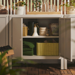 IKEA DJURTRÄNARE  (ИКЕА ДЙУРТРЭНАРЕ)  -  Корзина - светло-жёлтый 25х35х19 см