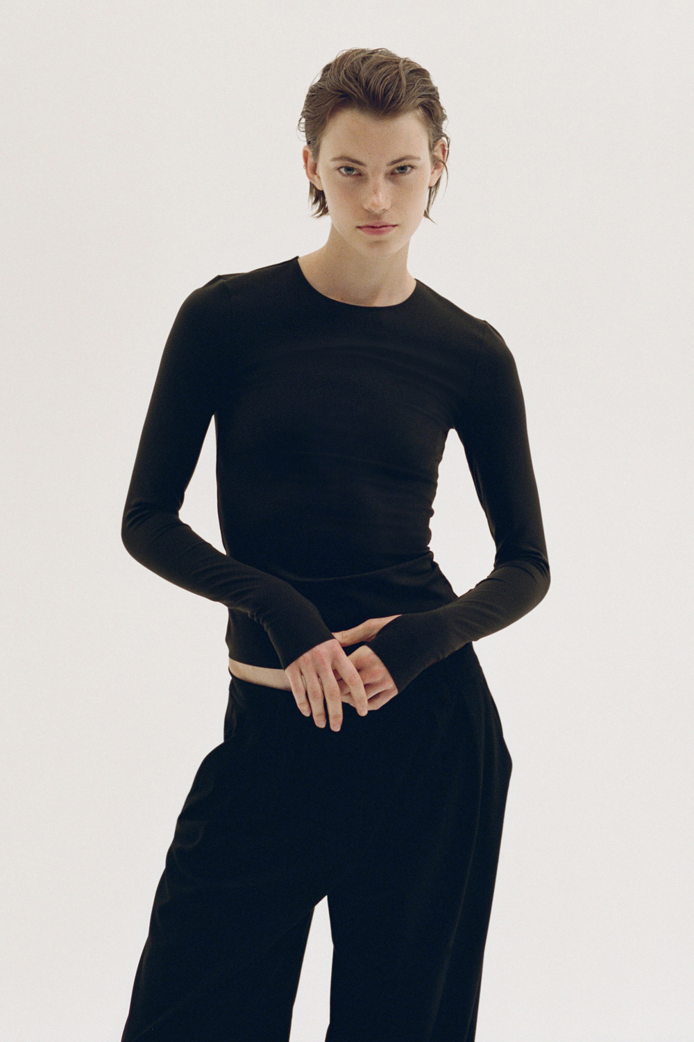 Топ Soft Sculpting с длинными рукавами - H&M