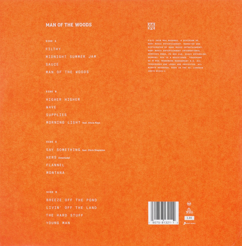 Justin Timberlake — Man Of The Woods (2LP)
