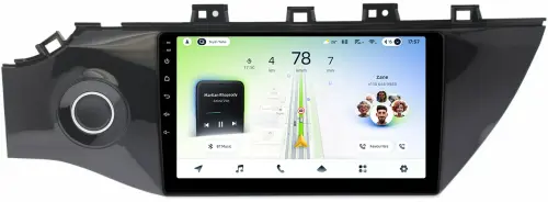 Магнитола для KIA Rio 4, Rio X-Line 2017-2020 (рамка с кнопкой) - Teyes CC4L-DTS монитор 9" IPS, Android 14, Быстрая, Snapdragon 662, CarPlay, 4G SIM-слот