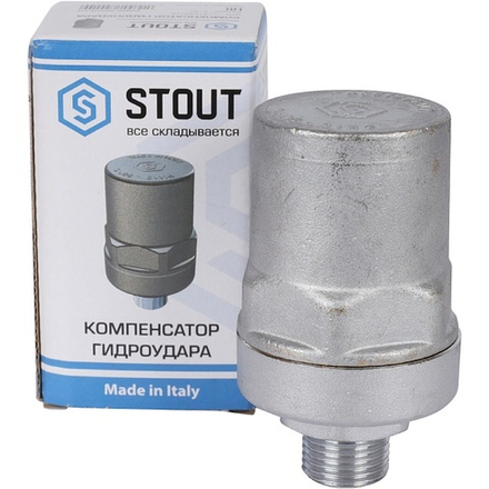 Компенсатор гидроударов 1/2" STOUT