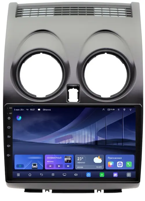 Магнитола для Nissan Qashqai J10 2006-2013, Dualis - Kuberg QLed, Android 14, TS105, Быстрейшая, CarPlay, SIM-слот