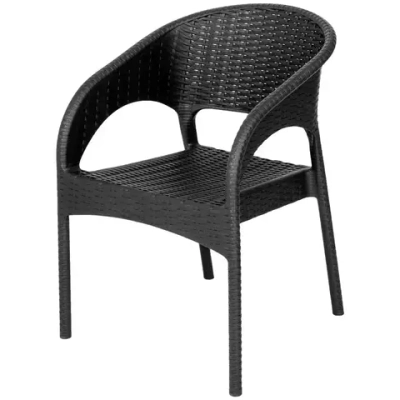 Кресло RATTAN Ola Dom антрацит 580х805мм