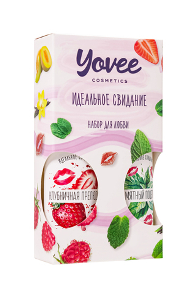 Набор смазок Yovee клубника + мята 2 х 100 мл