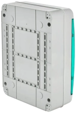 Корпус пластиковый КМПн-24 IP65 зеленая прозрачная дверь TEKFOR IEK