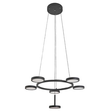 Подвесной светодиодный светильник CLT 027C6 D700 BL чёрный Crystal Lux