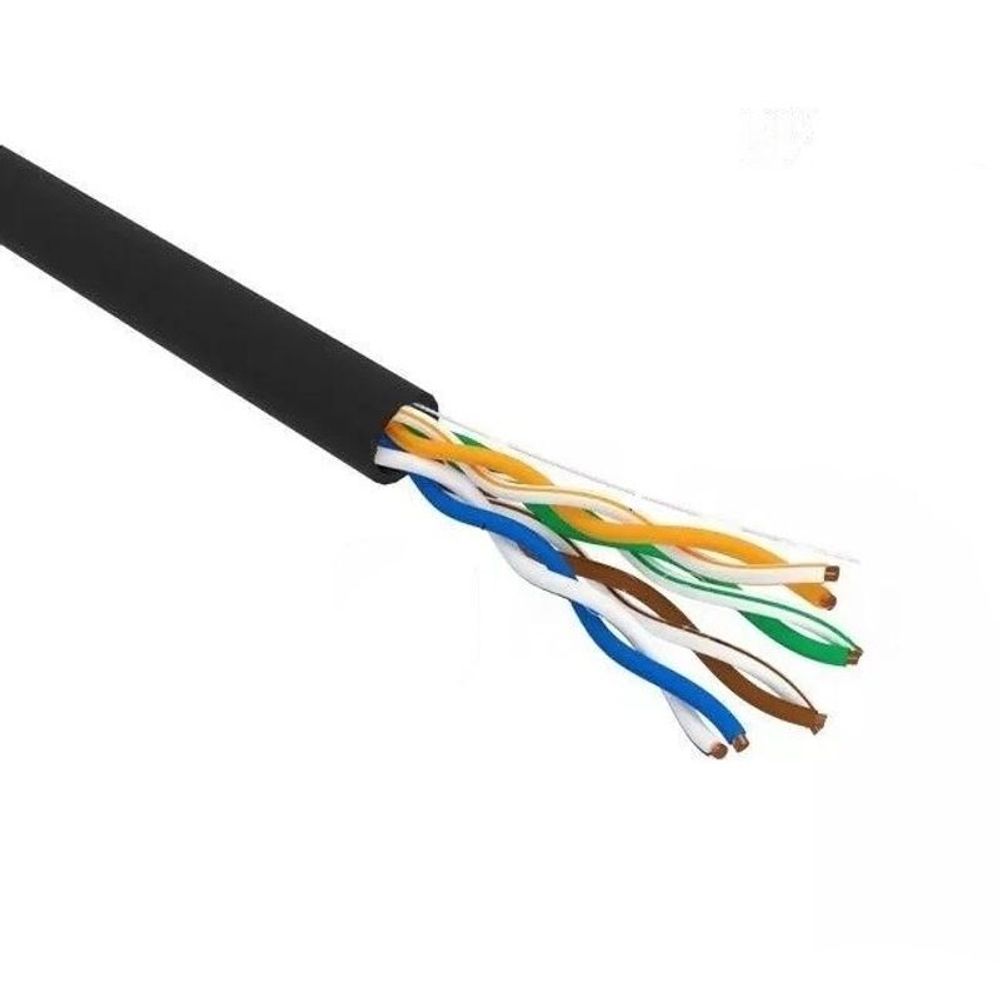 Кабель UTP 4х2х24AWG кат.5е медь для наружной прокладки 305 м на отрез Кабель UTP 4х2х24AWG кат.5е медь для наружной прокладки 305 м на отрез