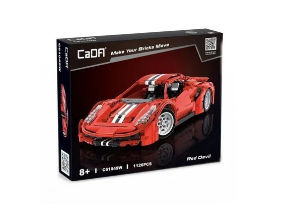 Конструктор CaDA спортивный автомобиль Red Devils (1126 деталей) C61049W
