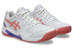Женские кроссовки для падела Asics Gel-Dedicate 8 Padel — white/guava