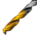 Сверло спиральное по металлу 7,5 x 109мм, Р6М5, Golden Tip, многогранная заточка Denzel — фото 3