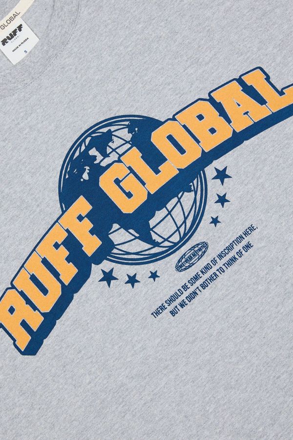 Футболка Worldwide серый меланж - фото 7