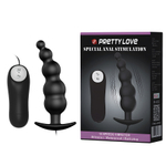 Анальный вибростимулятор в виде ёлочки 11,8см с пультом ДУ Pretty Love Special Anal Vibrating Butt Plug BI-040039