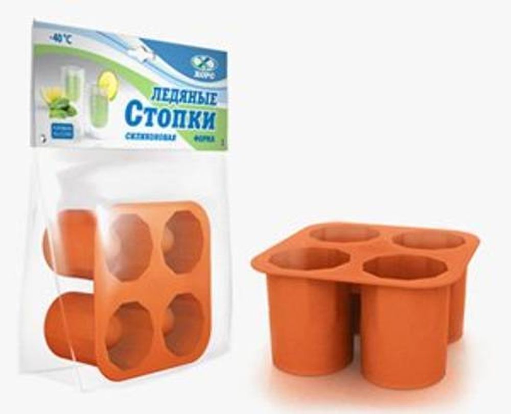 Форма для льда Хорс Стопки, 12,2*12,2 см