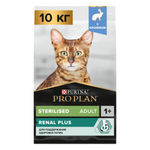 Сухой корм PRO PLAN Sterilised Adult RENAL PLUS для взрослых стерилизованных кошек кролик 10 кг