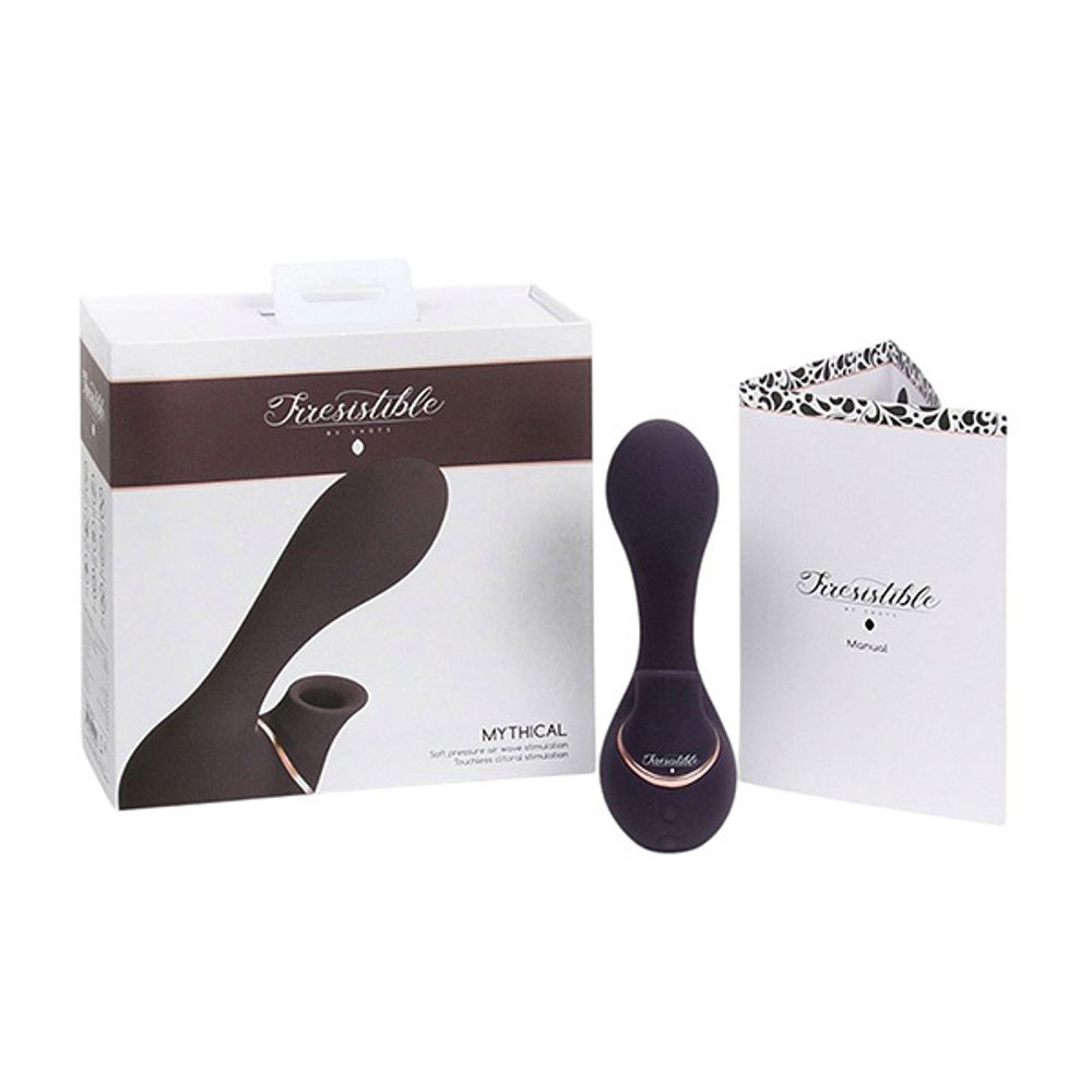 Фиолетовый вибратор с вакуумным стимулятором Irresistible Mythical Purple IRR004PUR