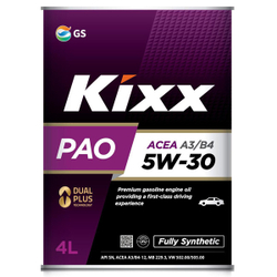 Масло моторное Kixx PAO А3/В4 5W-30