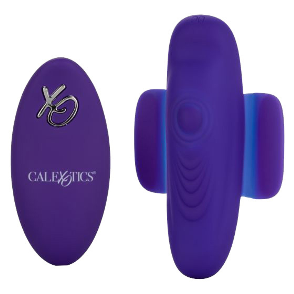 Фиолетовый стимулятор в трусики California Exotic Novelties Lock-N-Play Remote Pulsating Panty Teaser SE-0077-55-3