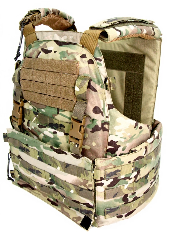 Чехол для бронежилета плитника КРЕПОСТЬ быстросброс справа MIMICRYA, Cordura 1000D, MULTICAM, L-XL