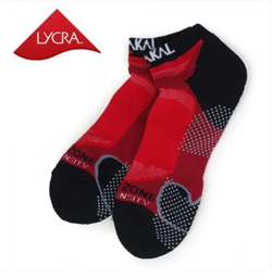 Karakal X4 SPORTS Trainer Socks X1 SIZE UK 7 - 13 Red/Black