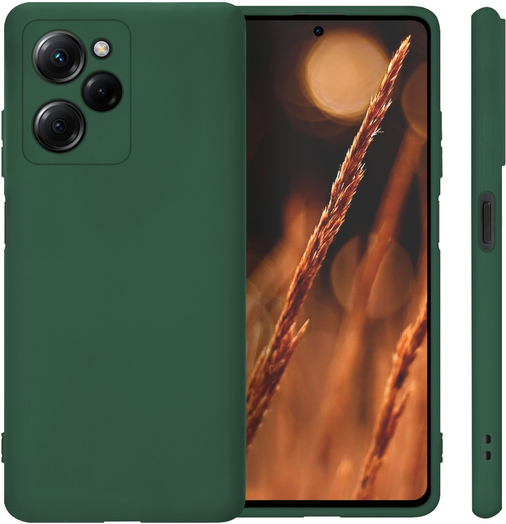 Мягкий Soft Touch чехол из силикона для XIAOMI POCO X5 PRO (не X5!) с бархатной подкладкой