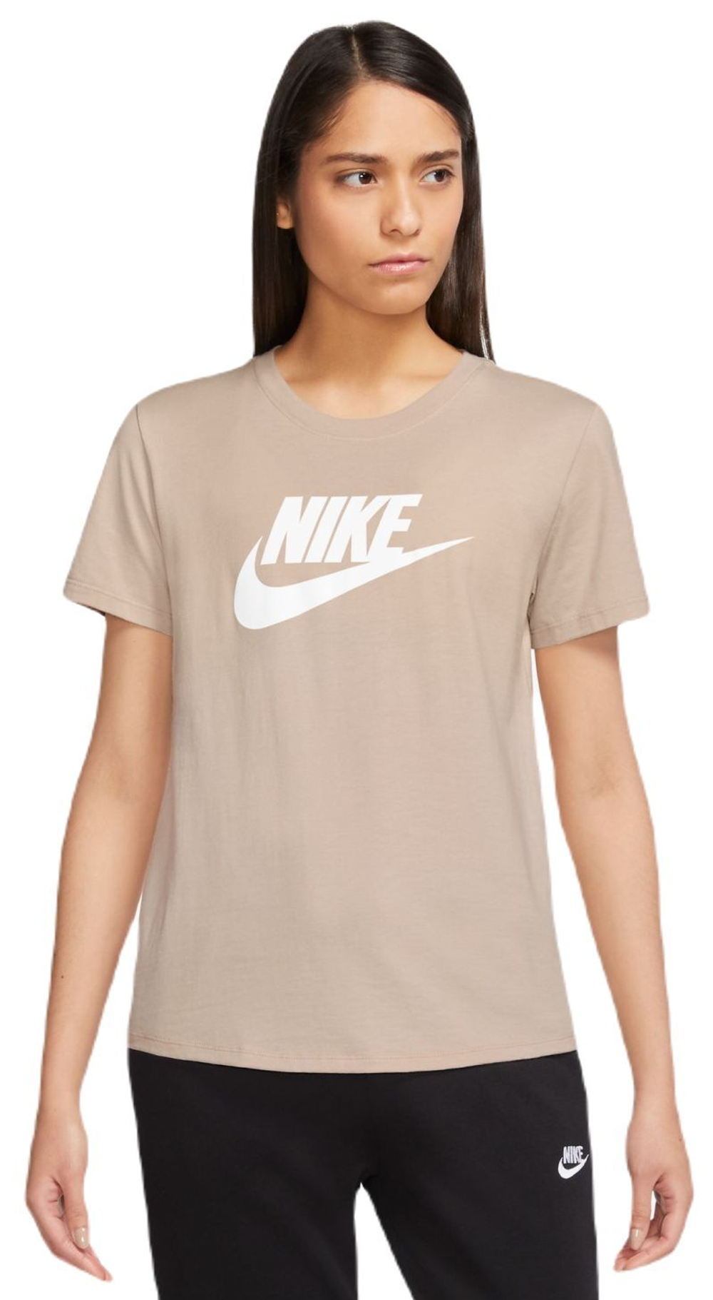Женская теннисная футболка Nike Sportswear Essentials T-Shirt - Бежевый