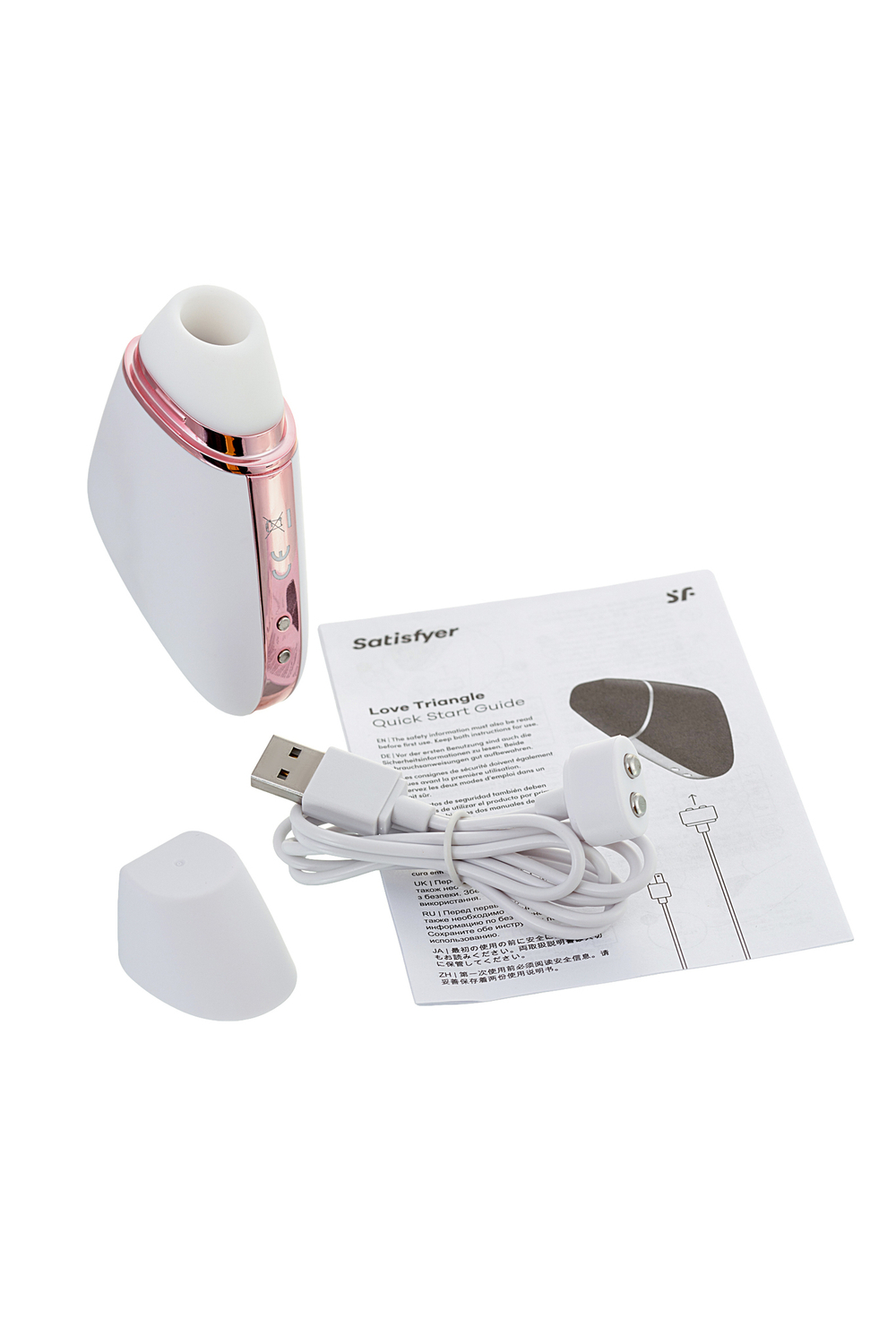 Вакуум-волновой бесконтактный стимулятор клитора Satisfyer Love Triangle белый